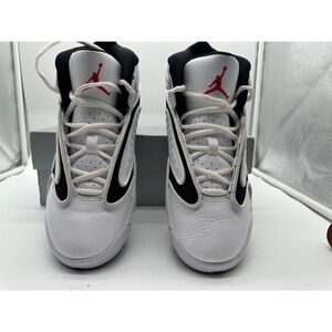 Womens Air Jordan OG White University Red Black 133000-106 Size 8.5